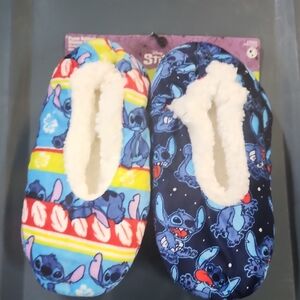Stitch Kids Slippers - Blue and Multicolor